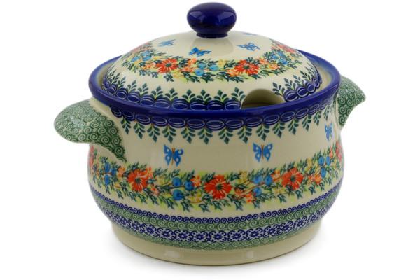 Tureens | Ceramika Bona Tureen 116 oz Ring Of Flowers UNIKAT Serving Dishes Ceramika Bona