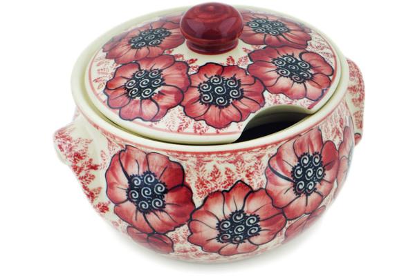 Tureens | Ceramika Bona Tureen 40 oz Sugar Plum Poppies Serving Dishes Ceramika Bona