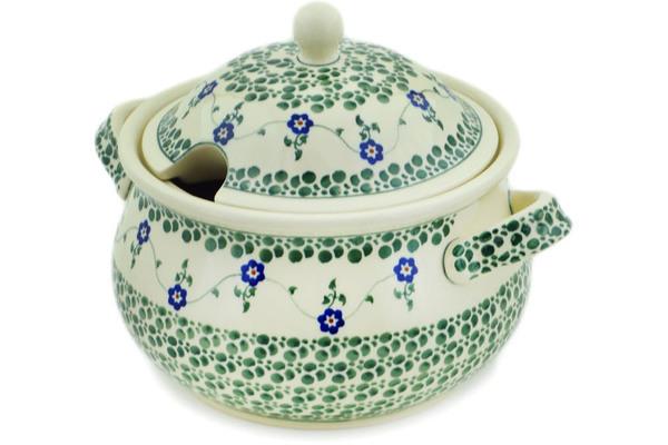 Tureens | Zaklady Ceramiczne Tureen 101 oz Green Bubbles Serving Dishes Tureens