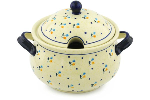 Tureens | Zaklady Ceramiczne Tureen 101 oz Polka Dot Tulips Serving Dishes Tureens