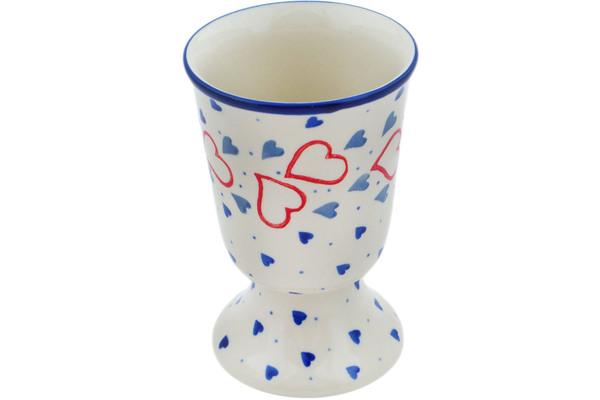 Wine Accessories | Ceramika Artystyczna Goblet 8 oz Blooming Hearts Cups & Mugs Ceramika Artystyczna