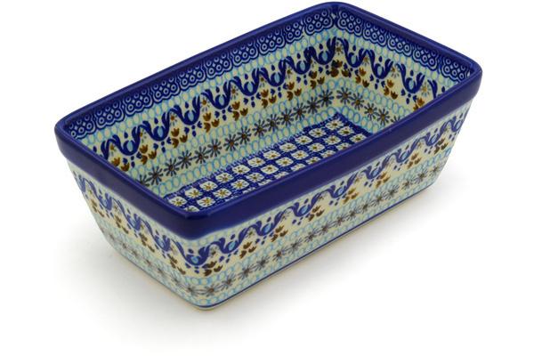 Bakers | Ceramika Artystyczna Loaf Pan 8" Blue Ice Bakers Bakers