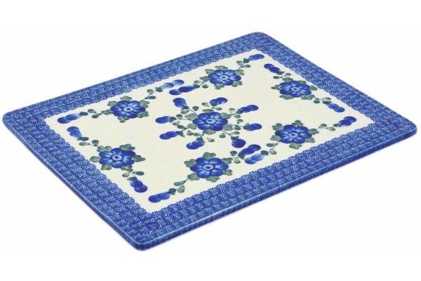 Kitchen Accessories | Ceramika Artystyczna Cookie Sheet 13" Blue Poppies Bakeware Ceramika Artystyczna