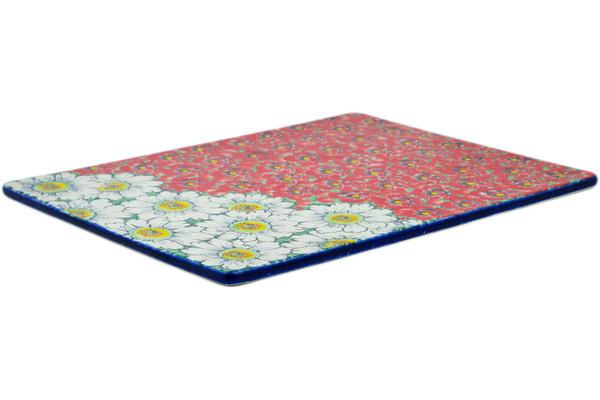 Kitchen Accessories | Ceramika Artystyczna Cookie Sheet 13" Sweet Red Petals UNIKAT Bakeware Ceramika Artystyczna