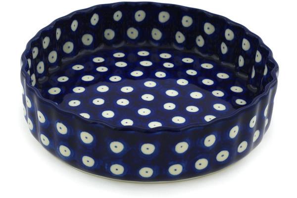 Pie Dishes | Ceramika Artystyczna Fluted Pie Dish 6" Blue Eyes Bakeware Ceramika Artystyczna