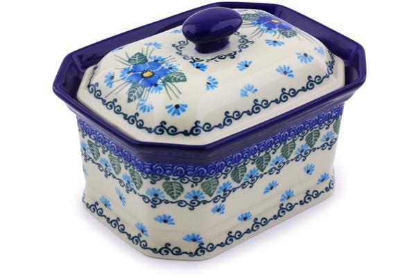 Jars | Ceramika Artystyczna Cake Box 6" Forget Me Not UNIKAT Jars Ceramika Artystyczna