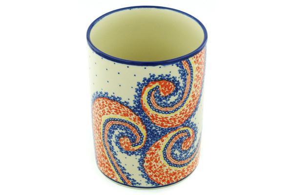 Jars | Zaklady Ceramiczne Utensil Jar 7" Spiral Joy UNIKAT Jars Jars