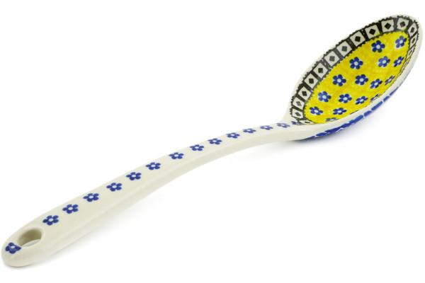 Spoons | Ceramika Artystyczna Serving Spoon 13" Sunburst Daisies Kitchen & Dining Ceramika Artystyczna