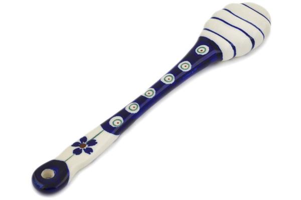 Spoons | Zaklady Ceramiczne Honey Dipper 7" Flowering Peacock Kitchen & Dining Spoons