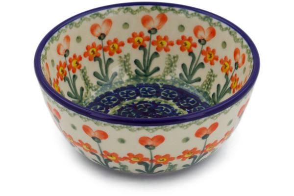 Bowls | Ceramika Artystyczna Bowl 5" Peach Spring Daisy Bowls Bowls